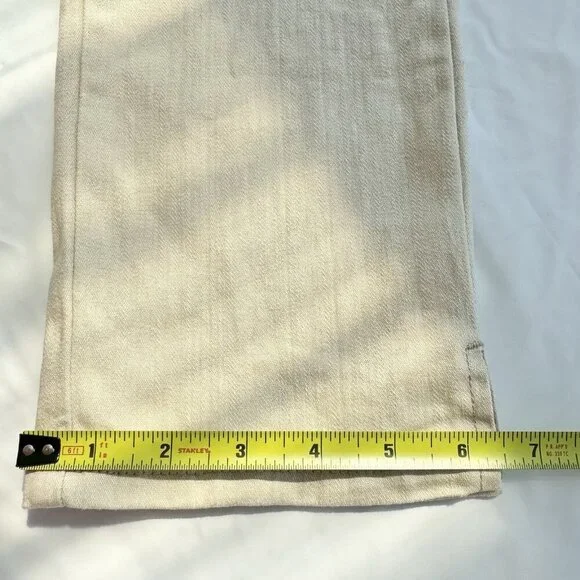 cropped pants women Size 5 Beige Stretch - Picture 14 of 14